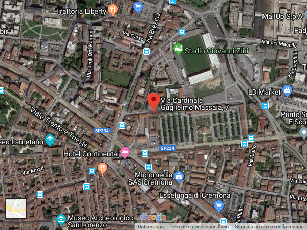 Mappa sede di Cremona